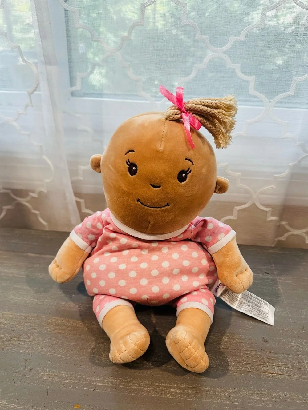 NWOT Warmies Microwavable Baby Girl Plush Doll Lavender Scented